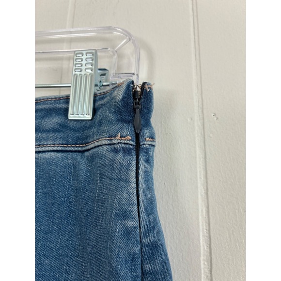 American Eagle Outfitters Womens High Rise Mini Denim Skirt Built In Shorts 6 - Picture 3 of 5